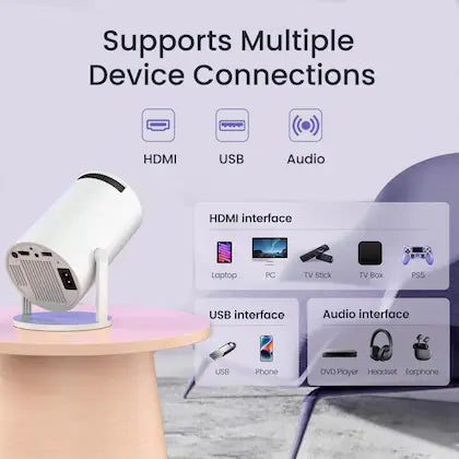 4K Portable Mini Projector